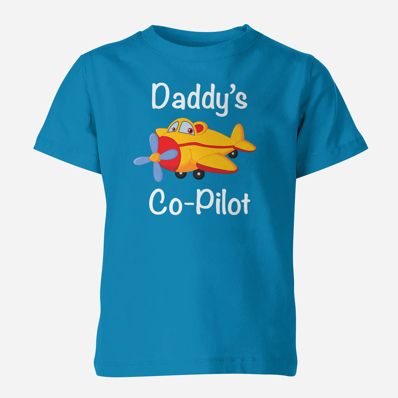 Daddy's Co-Pilot (Propeller1) Designed Children T-Shirts