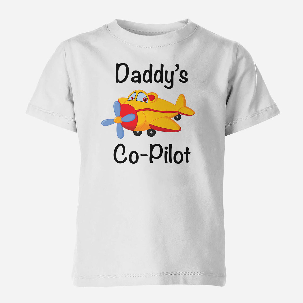 Daddy's Co-Pilot (Propeller1) Designed Children T-Shirts