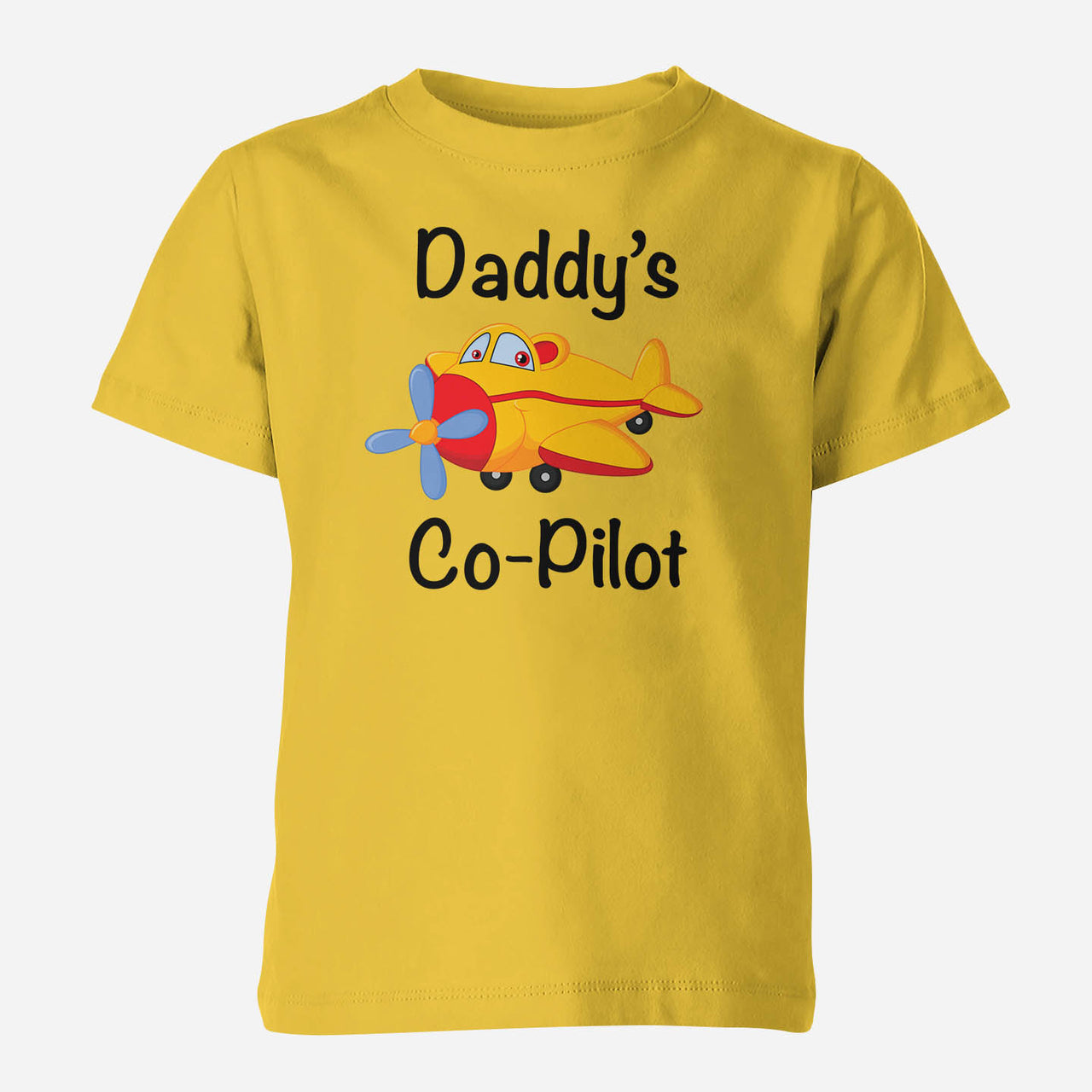 Daddy's Co-Pilot (Propeller1) Designed Children T-Shirts