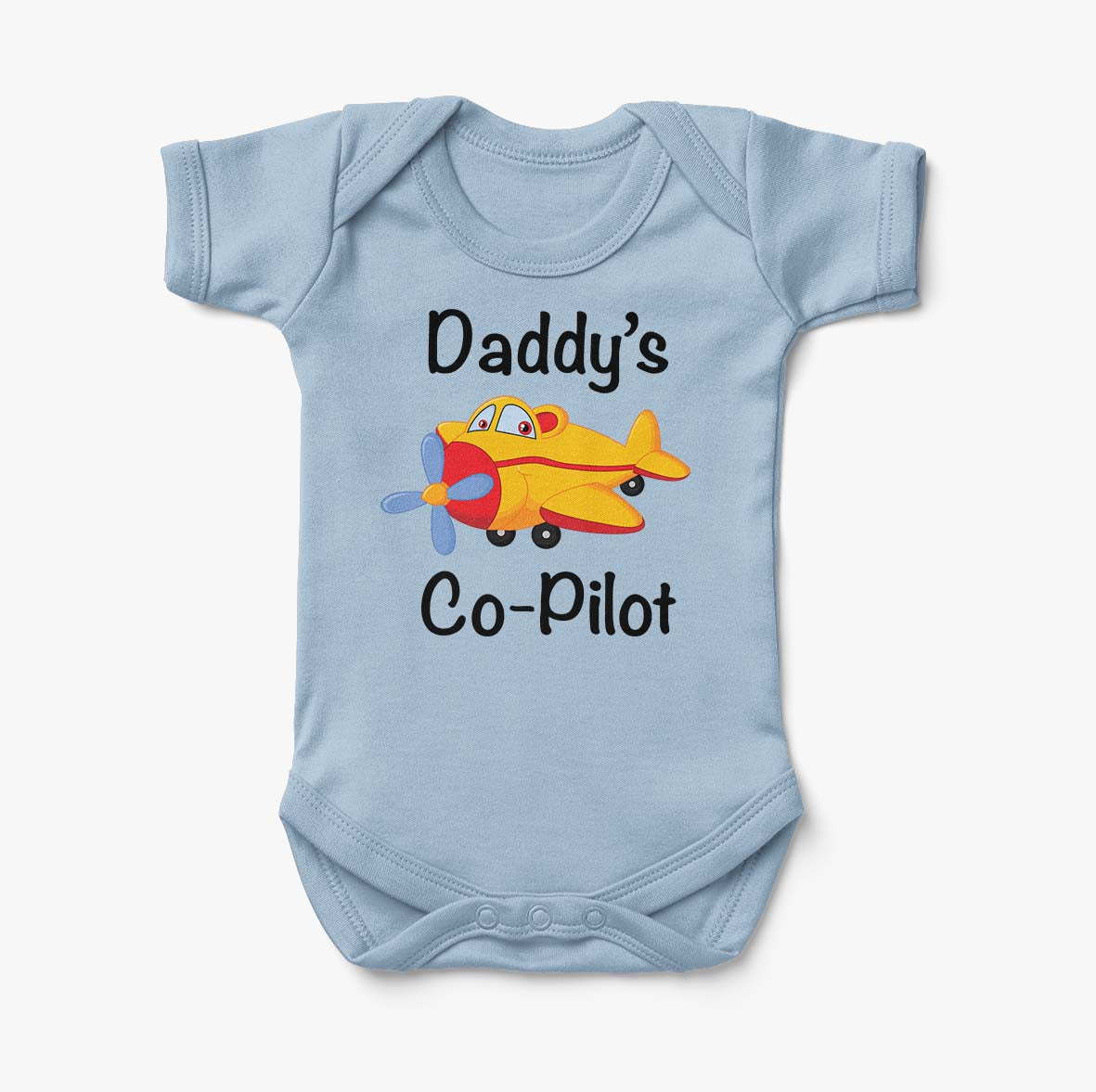 Daddy's Co-Pilot (Propeller) Designed Baby Bodysuits