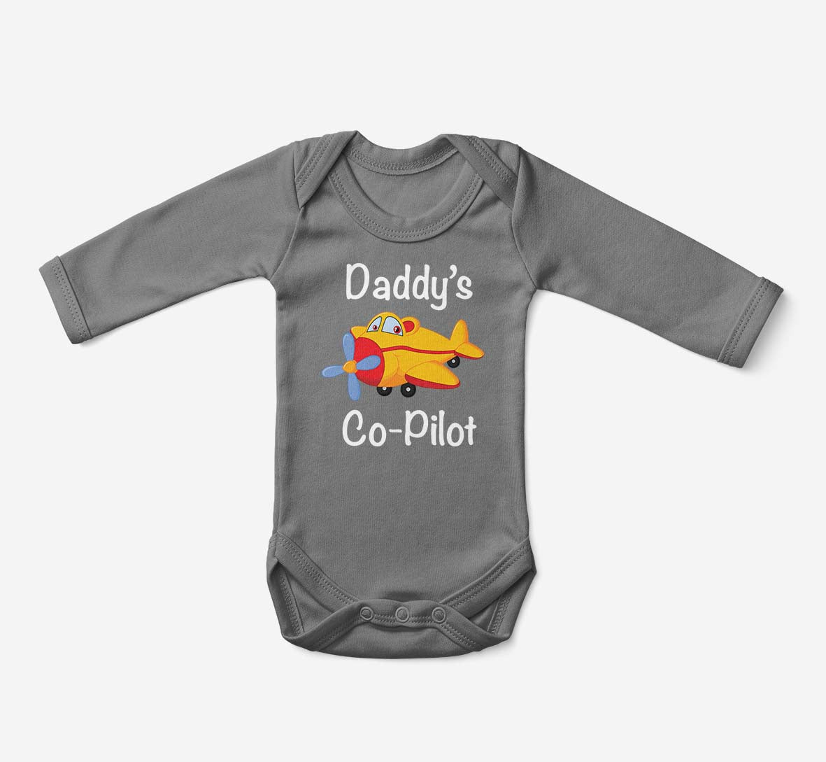 Daddy's Co-Pilot (Propeller) Designed Baby Bodysuits
