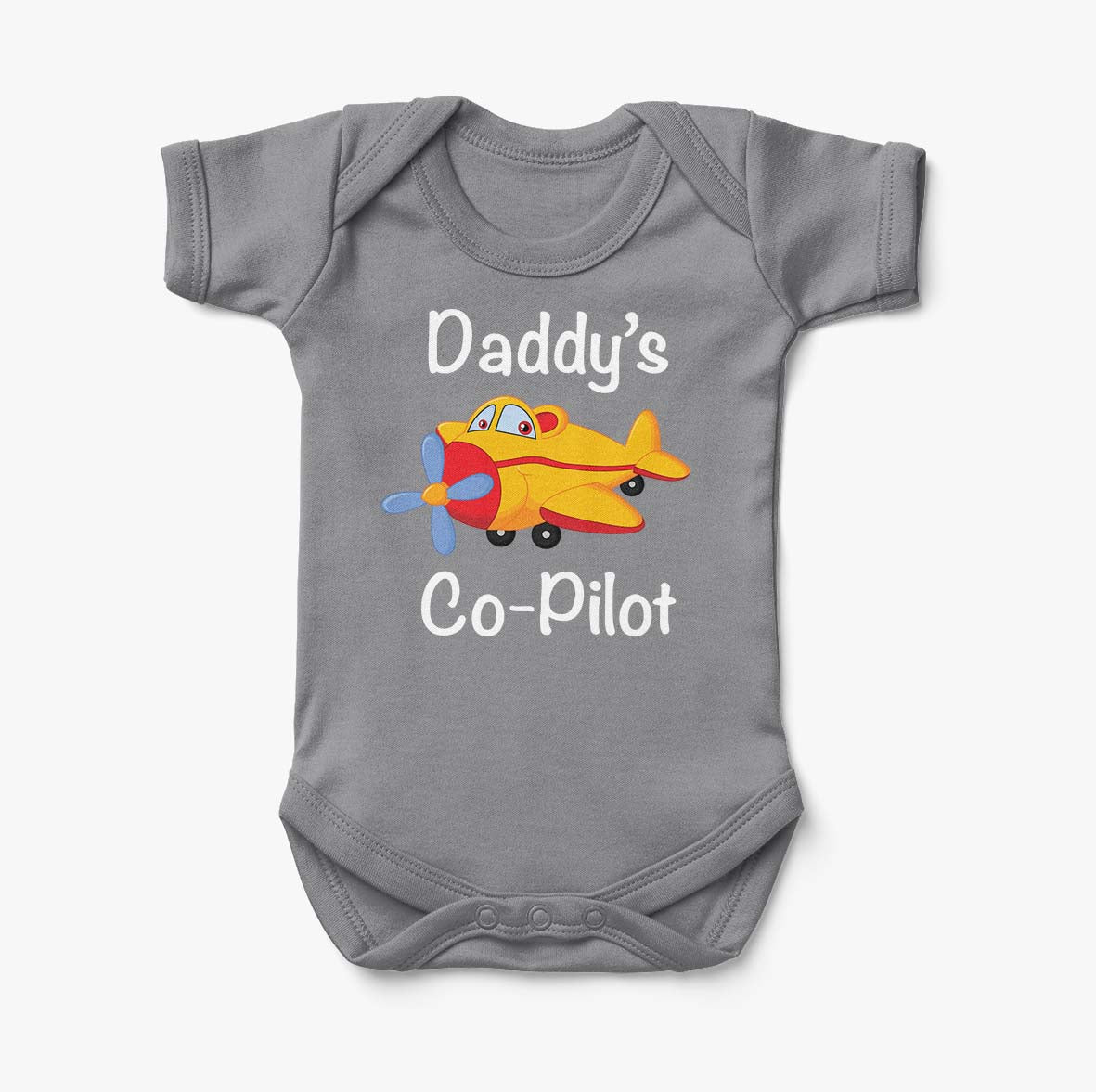 Daddy's Co-Pilot (Propeller) Designed Baby Bodysuits