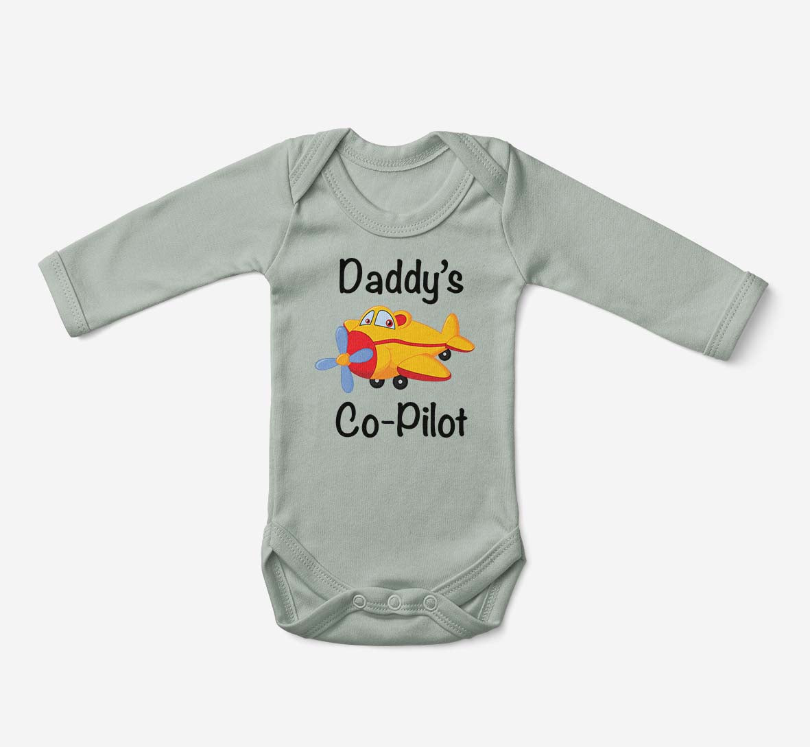 Daddy's Co-Pilot (Propeller) Designed Baby Bodysuits