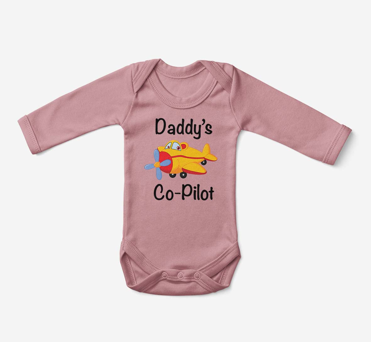 Daddy's Co-Pilot (Propeller) Designed Baby Bodysuits
