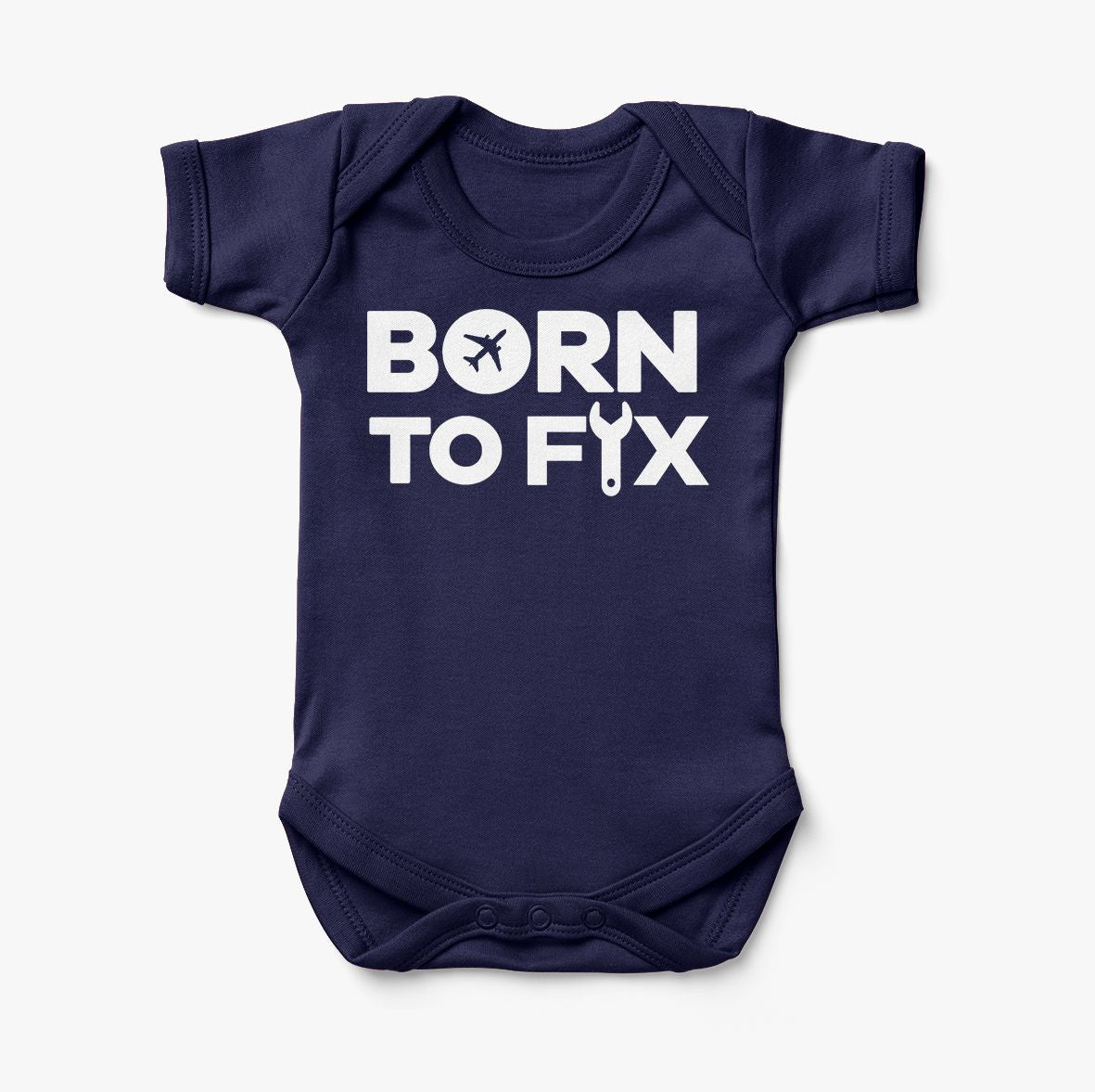 Born To Fix Airplanes Designed Baby Bodysuits