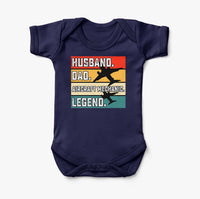 Thumbnail for Husband & Dad & Aircraft Mechanic & Legend Designed Baby Bodysuits