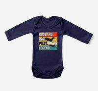 Thumbnail for Husband & Dad & Pilot & Legend Designed Baby Bodysuits