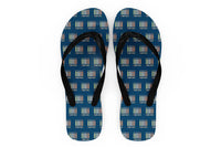 Thumbnail for Colourful Cabin Crew Designed Slippers (Flip Flops)