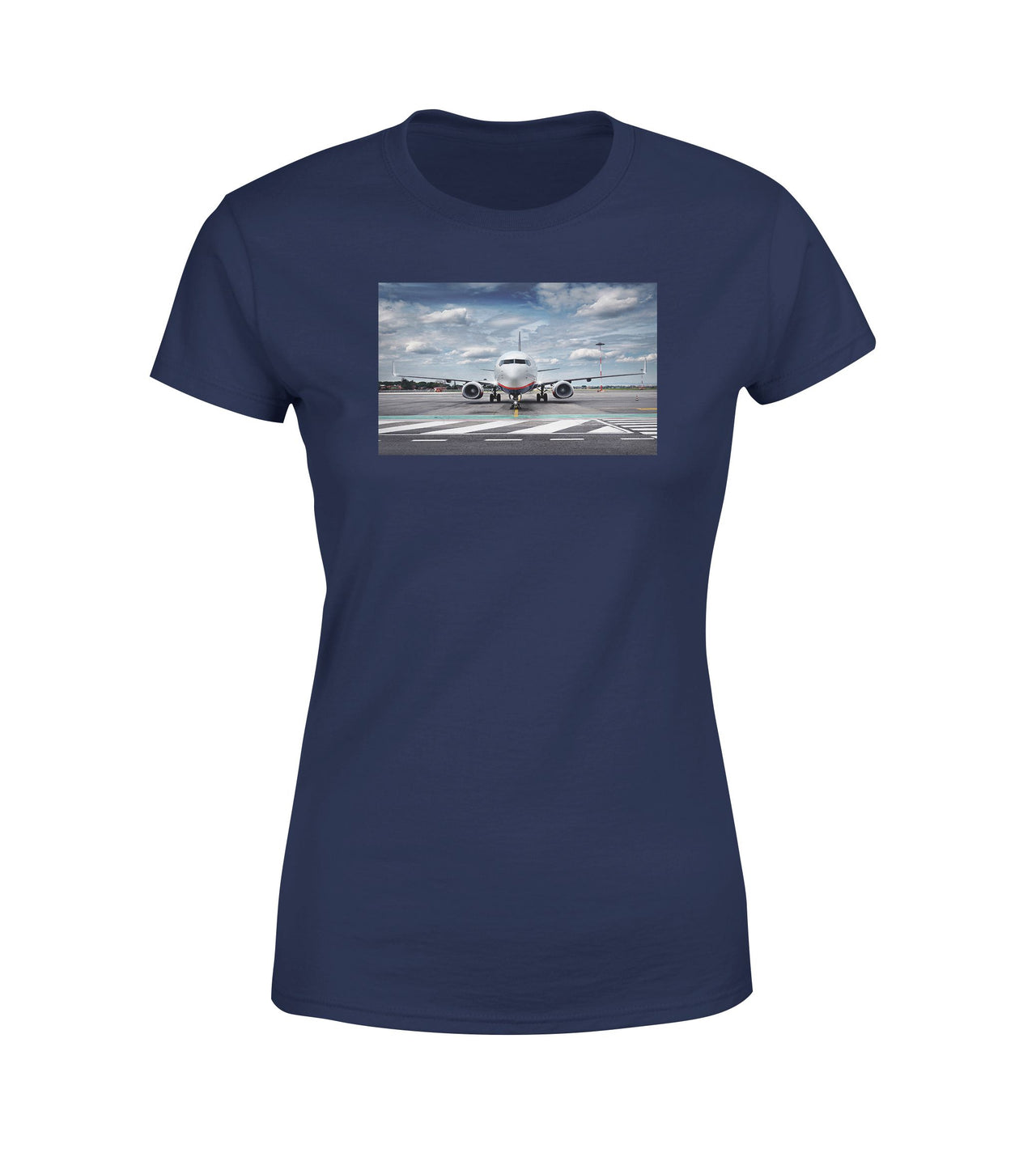 Amazing Clouds and Boeing 737 NG Designed Women T-Shirts