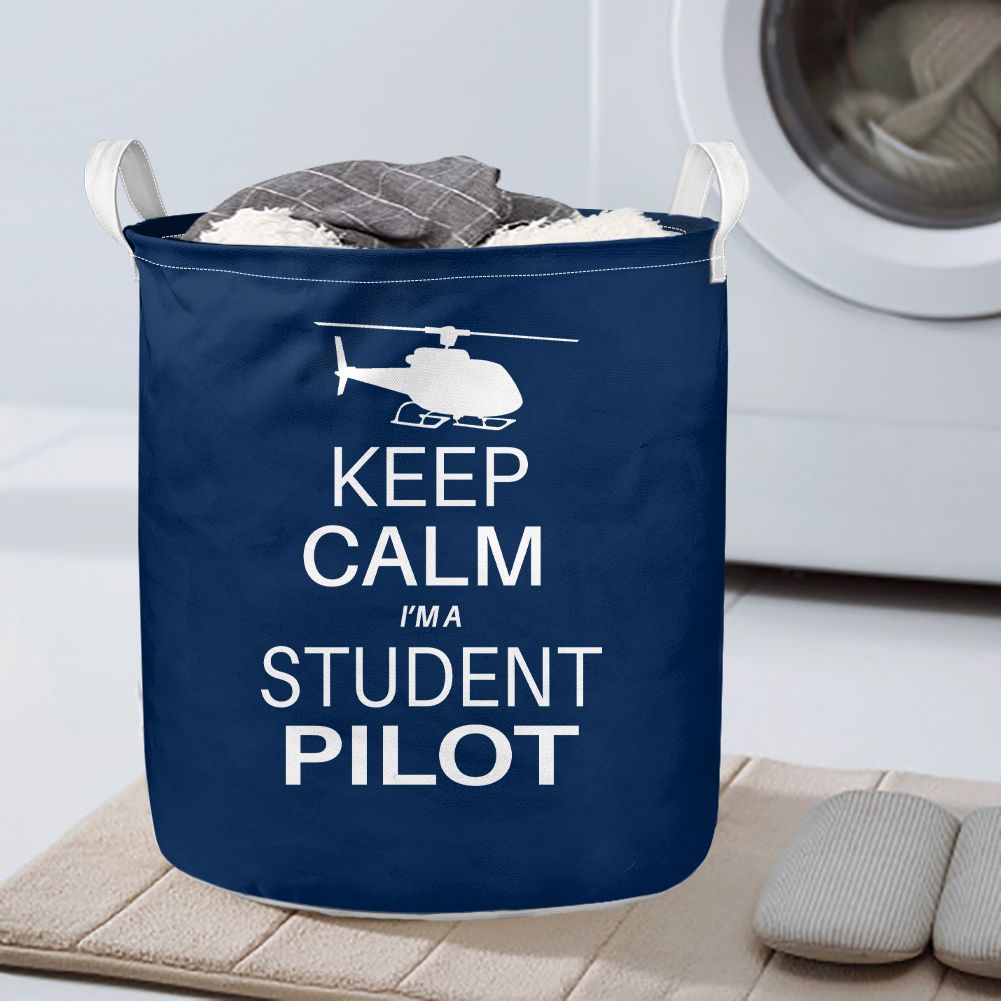 Student Pilot (Helicopter) Designed Laundry Baskets
