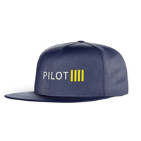 Thumbnail for Pilot & Stripes (4 Lines) Designed Snapback Caps & Hats