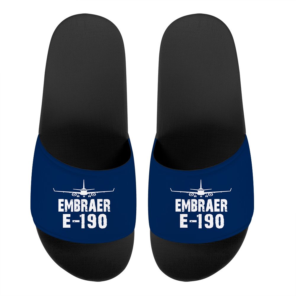Embraer E-190 & Plane Designed Sport Slippers