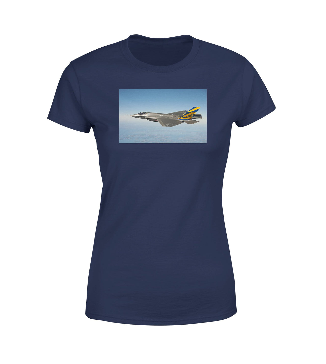 Cruising Fighter Jet 35 Designed Women T-Shirts