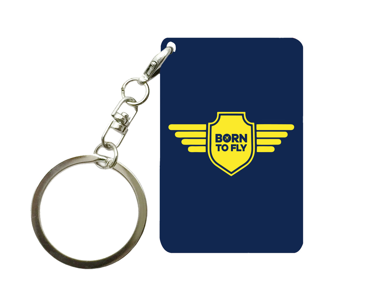 Born To Fly & Badge Designed Key Chains