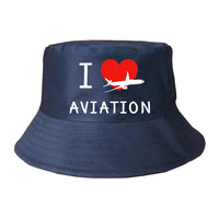 Thumbnail for I Love Aviation Designed Summer & Stylish Hats