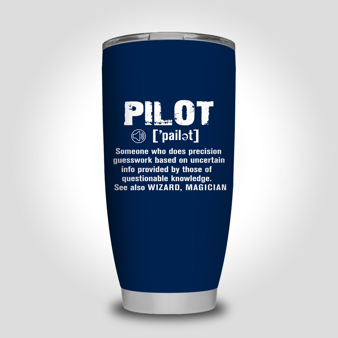 Pilot [Noun] Designed Tumbler Travel Mugs
