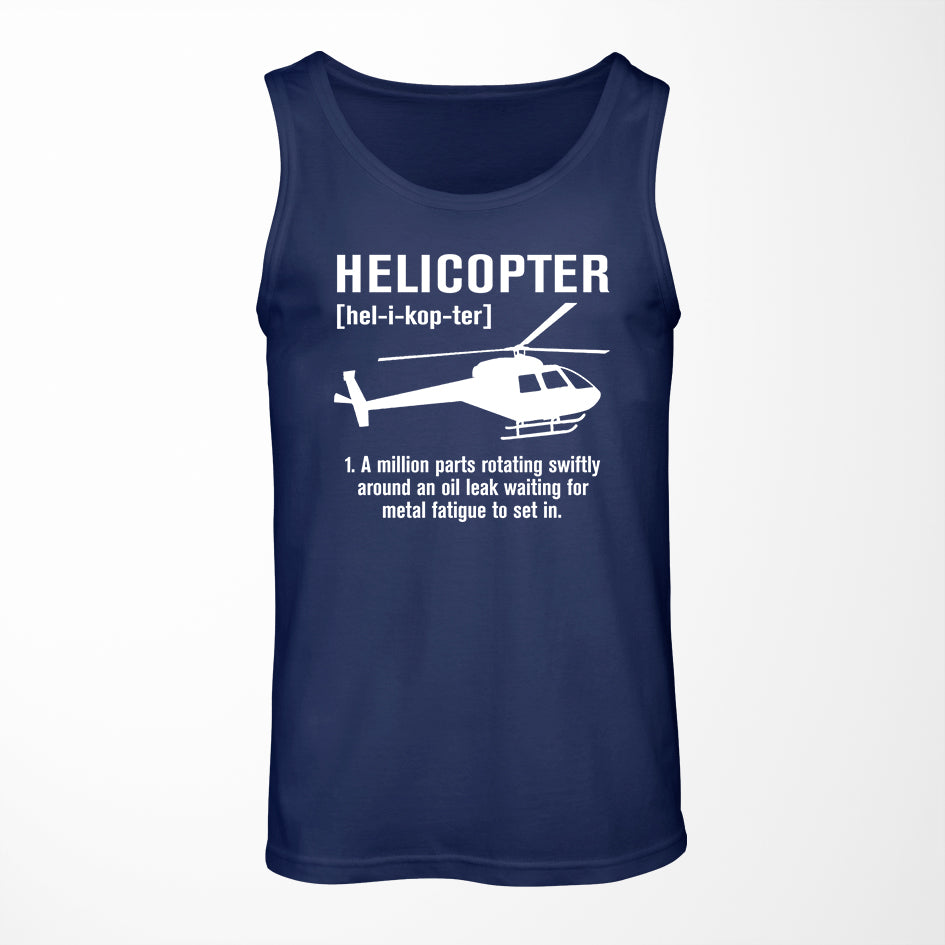 Helicopter [Noun] Designed Tank Tops