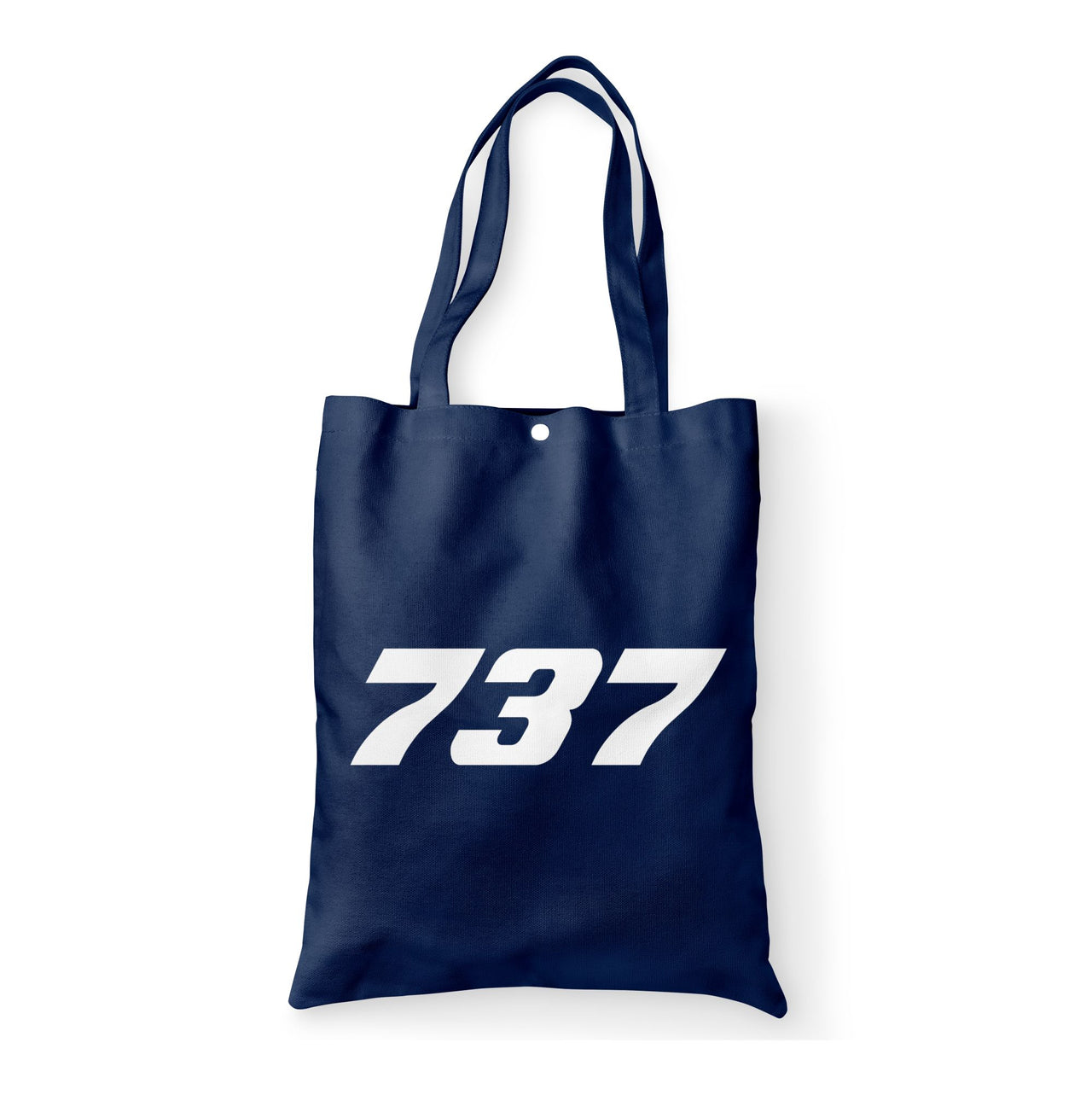 737 Flat Text Designed Tote Bags