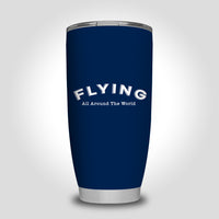 Thumbnail for Flying All Around The World Designed Tumbler Travel Mugs