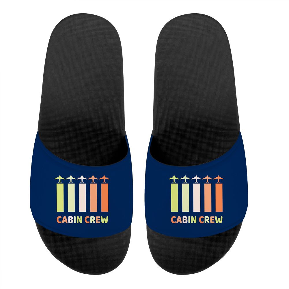 Colourful Cabin Crew Designed Sport Slippers