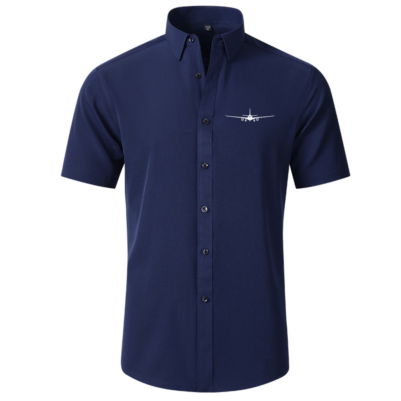 Airbus A330 Silhouette Designed Short Sleeve Shirts
