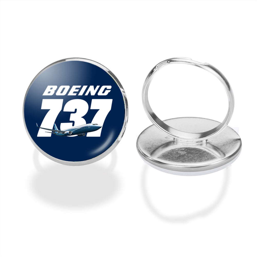 Super Boeing 737+Text Designed Rings