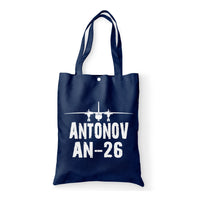 Thumbnail for Antonov AN-26 & Plane Designed Tote Bags