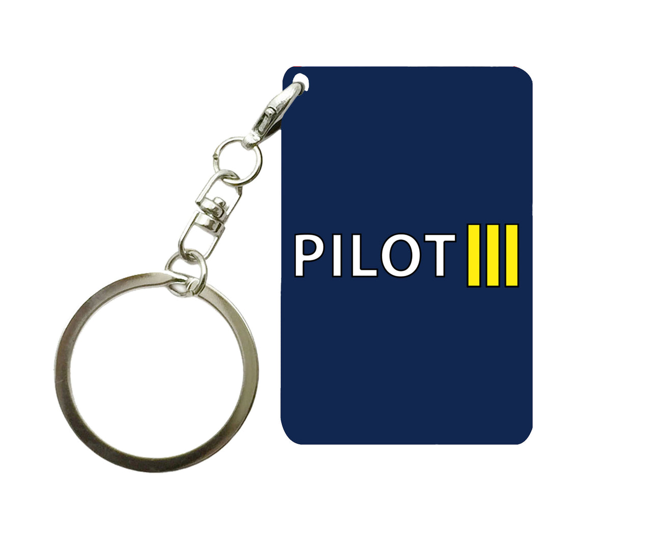 Pilot & Stripes (3 Lines) Designed Key Chains