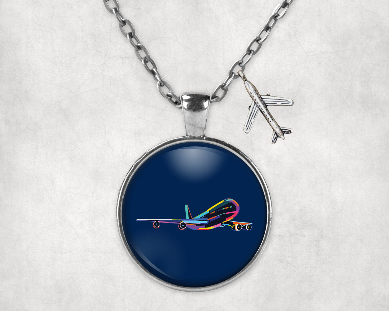 Multicolor Airplane Designed Necklaces