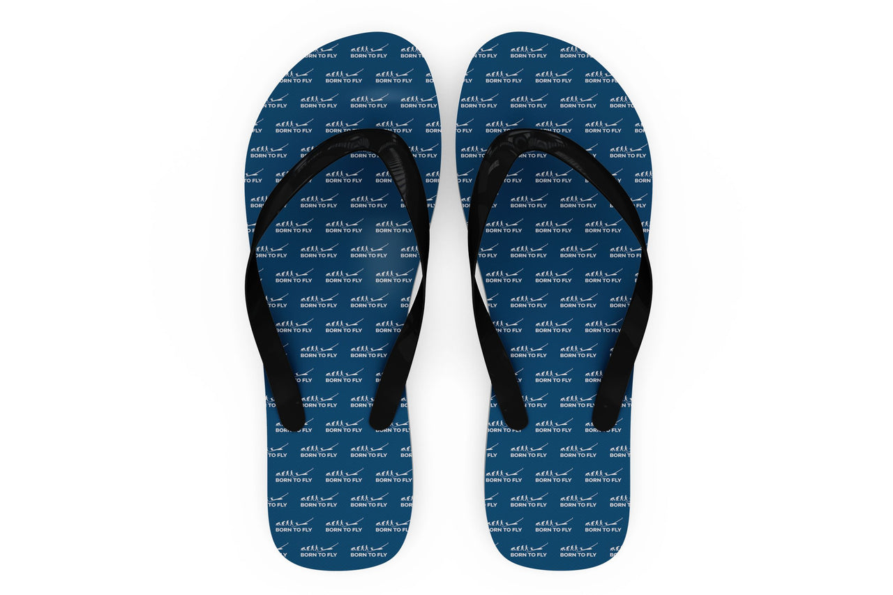 Born To Fly Glider Designed Slippers (Flip Flops)