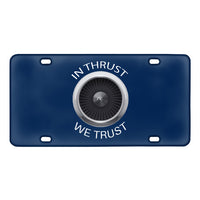 Thumbnail for In Thrust We Trust Designed Metal (License) Plates