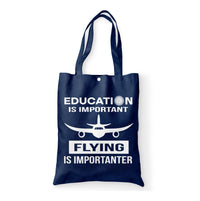 Thumbnail for Flying is Importanter Designed Tote Bags