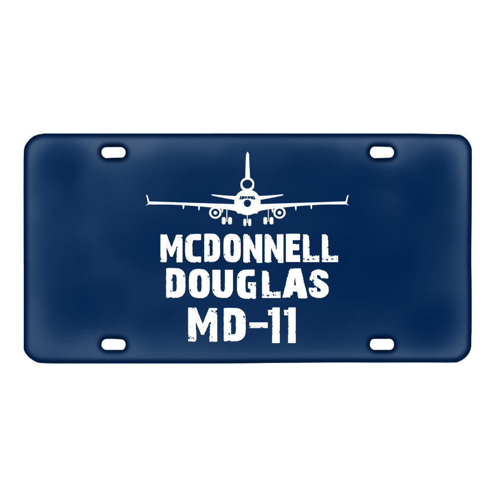 McDonnell Douglas MD-11 & Plane Designed Metal (License) Plates
