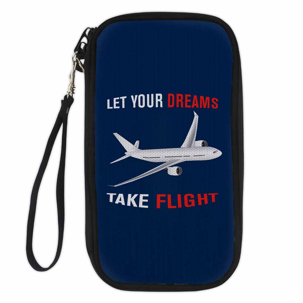 Let Your Dreams Take Flight Designed Travel Cases & Wallets