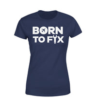 Thumbnail for Born To Fix Airplanes Designed Women T-Shirts