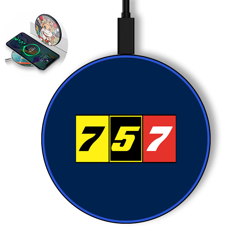 Flat Colourful 757 Designed Wireless Chargers