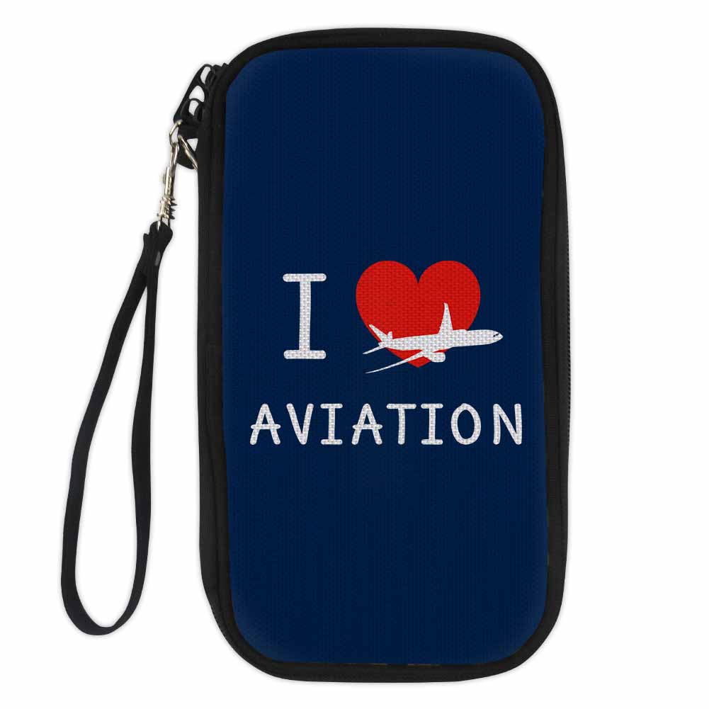 I Love Aviation Designed Travel Cases & Wallets