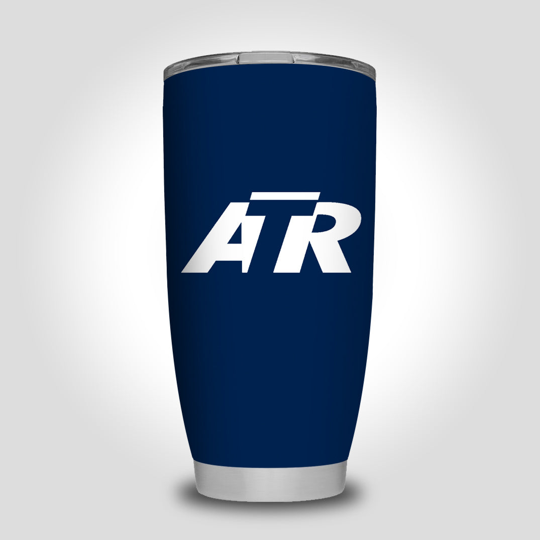 ATR & Text Designed Tumbler Travel Mugs