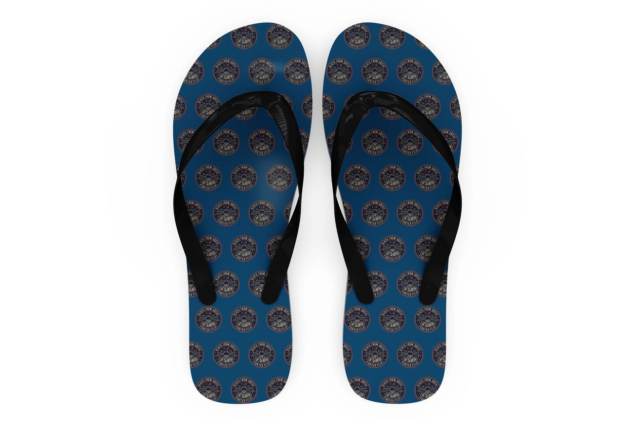 Fighter Jet 16 - Death From Above Designed Slippers (Flip Flops)