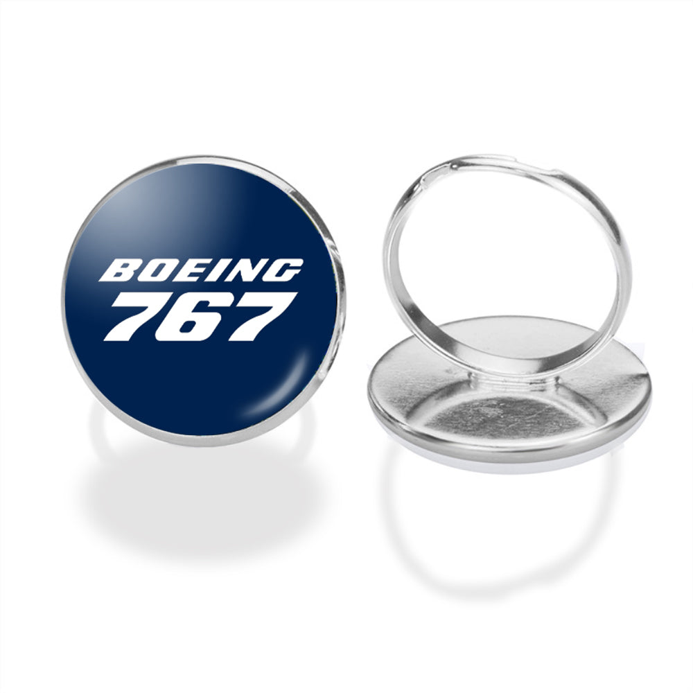 Boeing 767 & Text Designed Rings
