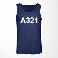 Thumbnail for A321 Flat Text Designed Tank Tops