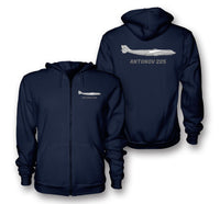 Thumbnail for antonov 225 Designed Zipped Hoodies
