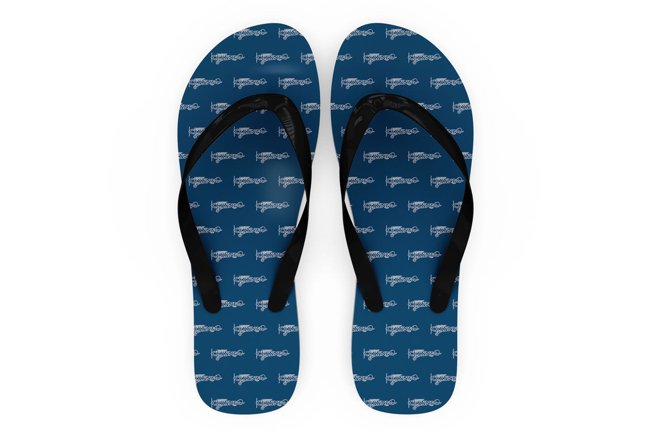 Special Cessna Text Designed Slippers (Flip Flops)