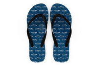 Thumbnail for Flying All Around The World Designed Slippers (Flip Flops)