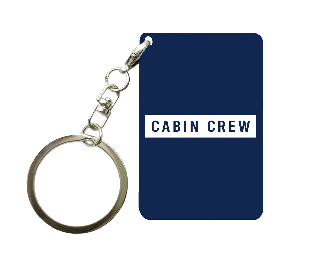 Cabin Crew Text Designed Key Chains