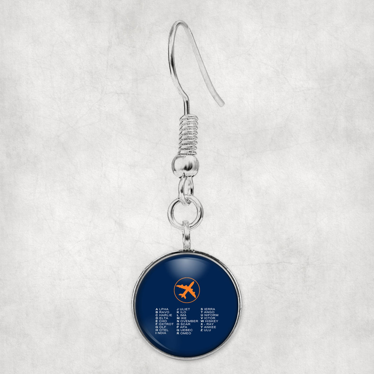 Aviation Alphabet 2 Designed Earrings