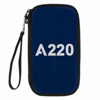Thumbnail for A220 Flat Text Designed Travel Cases & Wallets