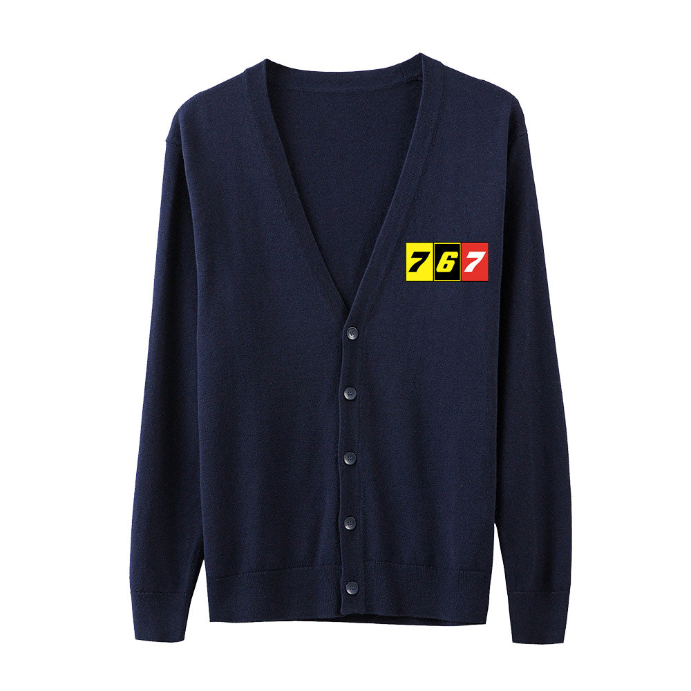 Flat Colourful 767 Designed Cardigan Sweaters