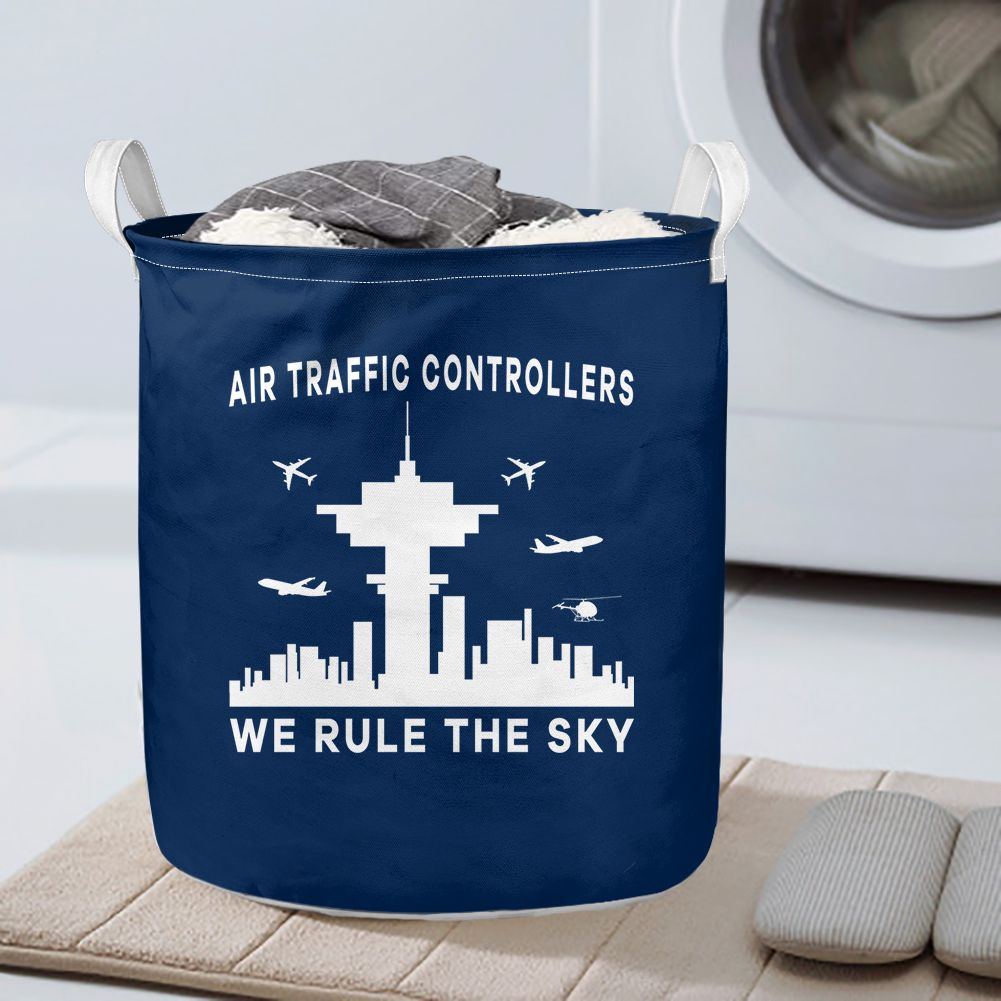 Air Traffic Controllers - We Rule The Sky Designed Laundry Baskets