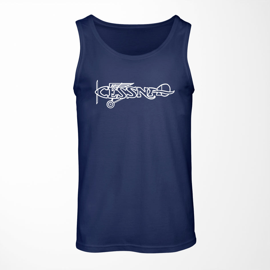 Special Cessna Text Designed Tank Tops